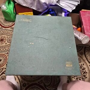 Vintage 1977 Scrabble Deluxe Edition Turntable Board Game Selchow & Righter 7176
